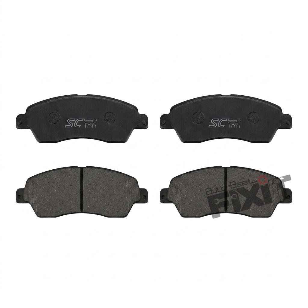 Mahindra Scorpio FRONT BRAKE PAD (SET)-SCORPIO 2002-2014/THAR 2010-2020 Petrol | 2002-2006 | SUPER CIRCLE