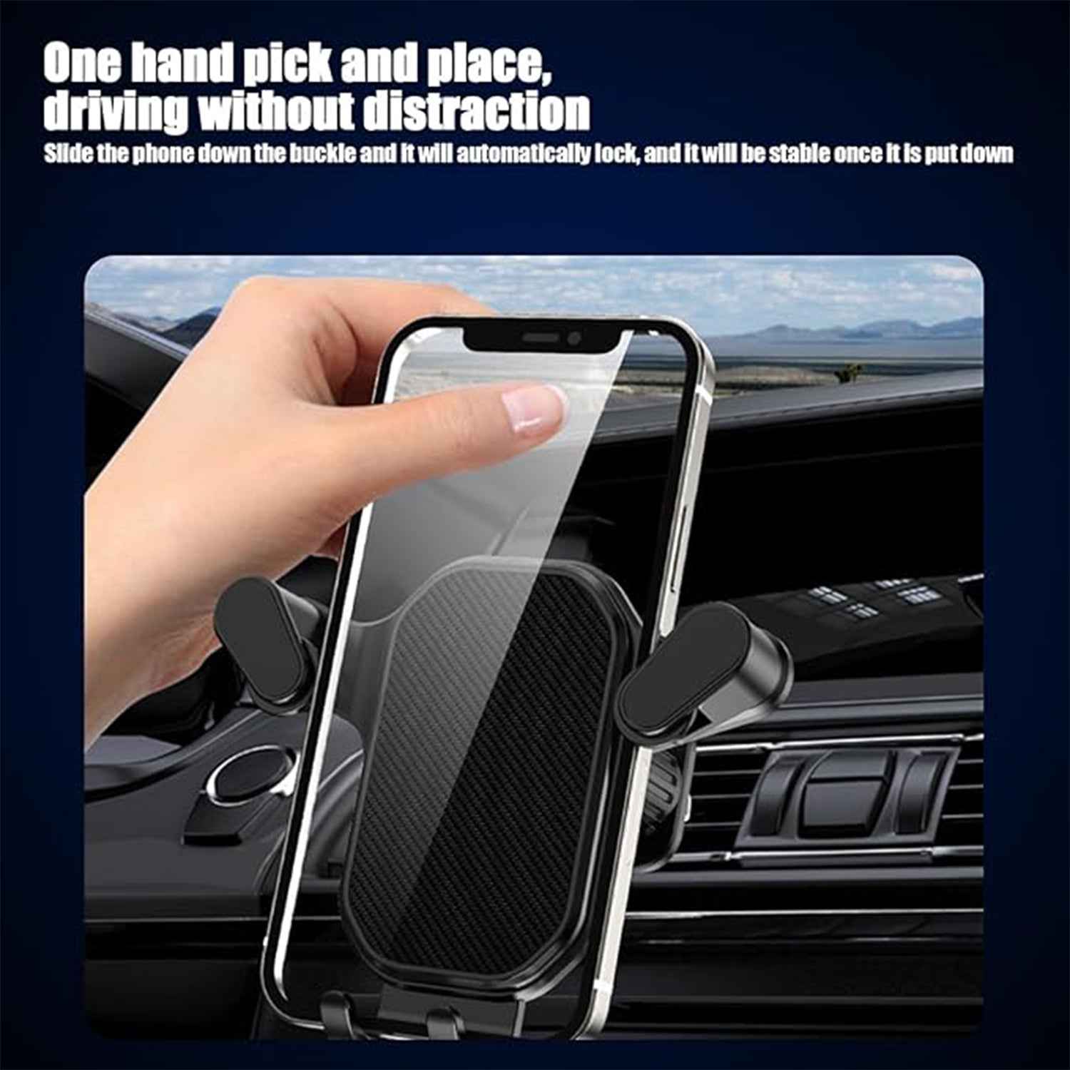 Universal Air Vent Gravity Car Phone Holder Mount (1 Set)