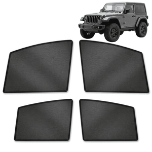 Jeep Wrangler Car Window Curtains (2018-Present) - Custom Fit Sun Shade, UV & Privacy Protection
