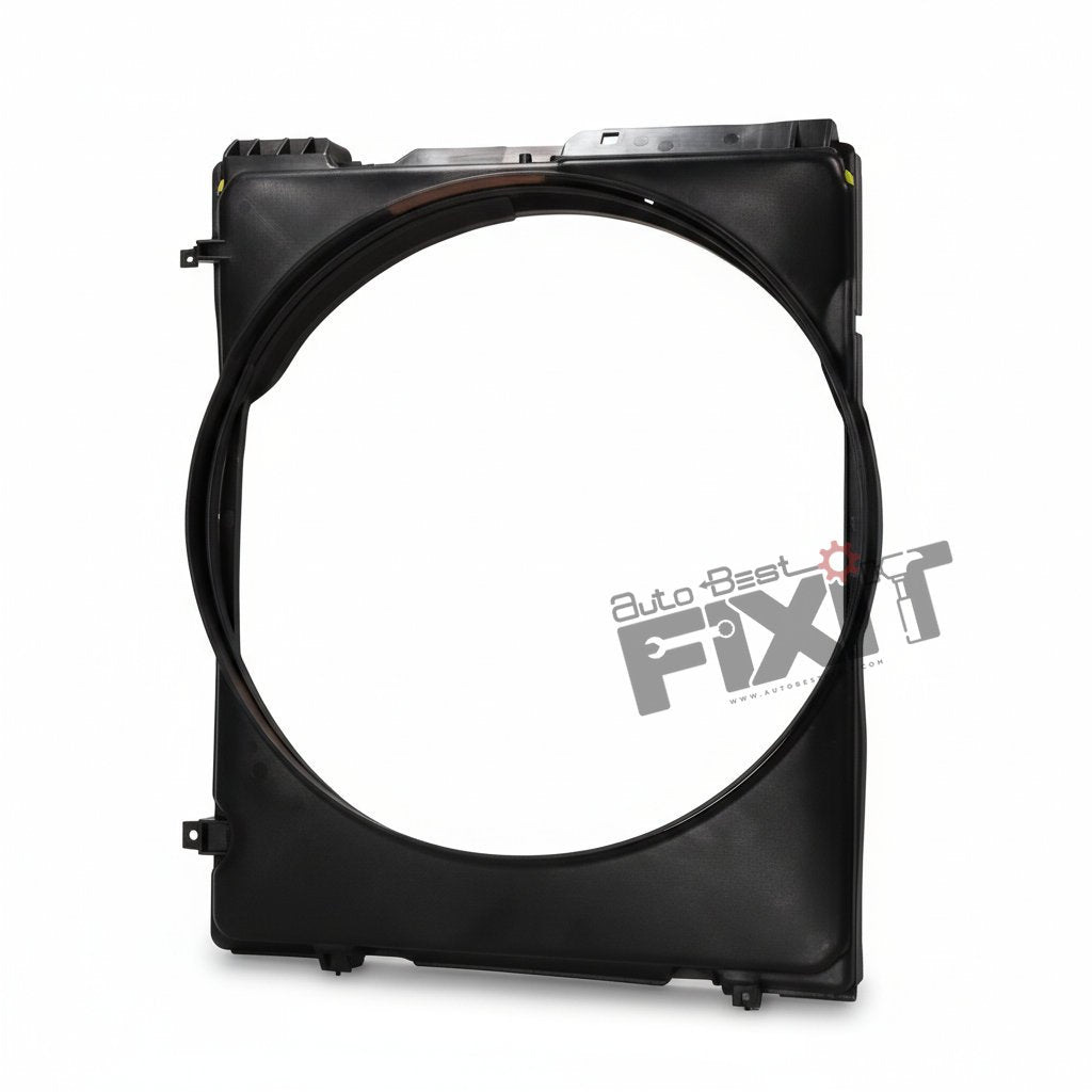 High-performance shroud; fan replacement for Tavera 1st Gen 2008-2017 showing heavy-duty connector pins and clean unit housing assembly.