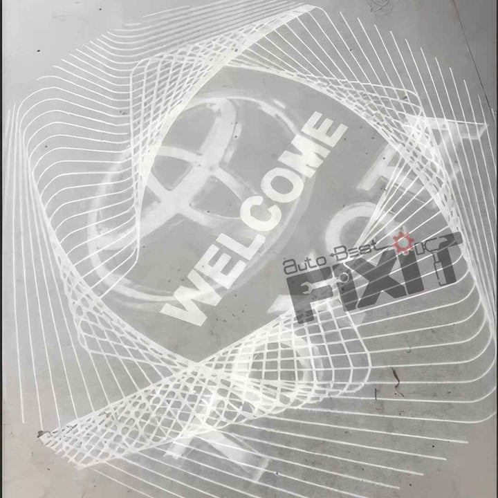 Toyota Fortuner (2017-2020) Fortuner Welcome Animation LED Door Light - Puddle Lamp | Set of 2 — Installed Photo | Auto Best Fixit