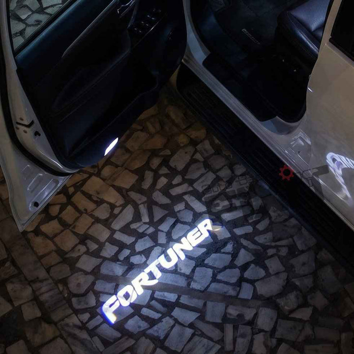 Toyota Fortuner (2017-2020) Fortuner Logo LED Door Welcome Light - Puddle Lamp | Set of 2 — Main Product Image | Auto Best Fixit
