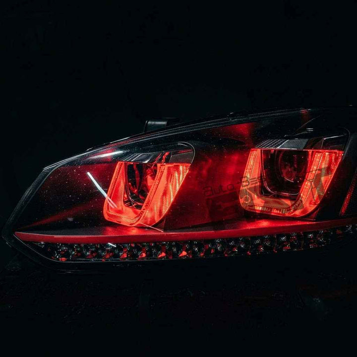 Volkswagen Vento Double U Devil Eye Headlight Assembly (2013-2022) | RKNP