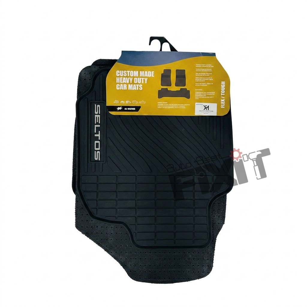 Lite Kia Seltos (2019-Present) Custom Fit Latex Car Floor Mats – XM Lite | Waterproof & Anti-Skid Compatible with KIA SELTOS (SP2) Vehicle