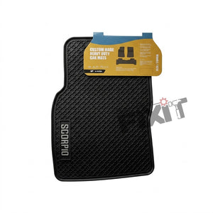 Lite Mahindra Scorpio-N (2022-Present) Custom Fit Latex Car Floor Mats – XM Lite | Waterproof & Anti-Skid Compatible with MAHINDRA SCORPIO-N (Z101) Vehicle