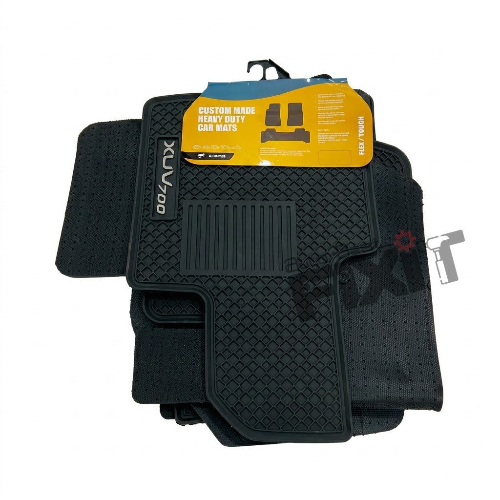 Lite Mahindra XUV700 (2021-Present) Custom Fit Latex Car Floor Mats – XM Lite | Waterproof & Anti-Skid Compatible with MAHINDRA XUV700 (W601) Vehicle