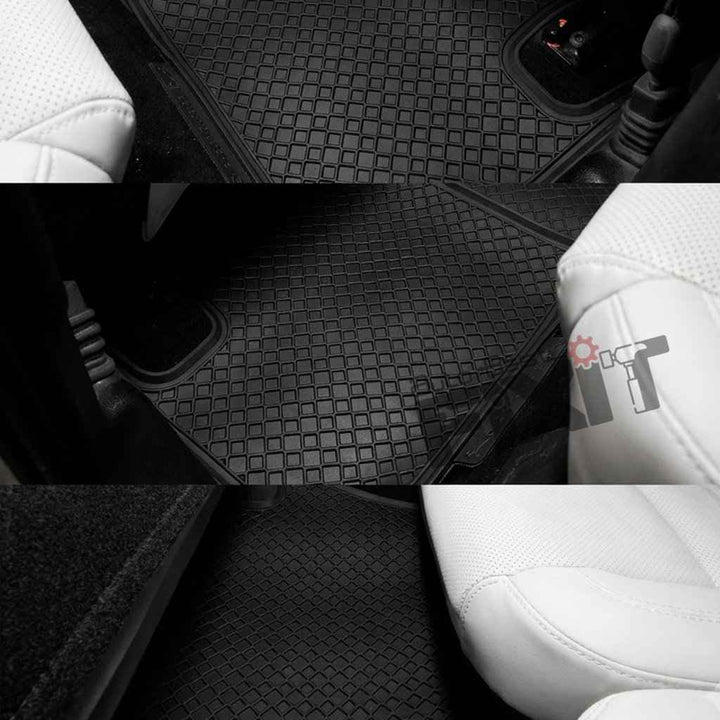 Mahindra XUV700 (2021-Present) Custom Fit Latex Car Floor Mats - Lite | Waterproof & Anti-Skid | Lite – Close-Up Detail