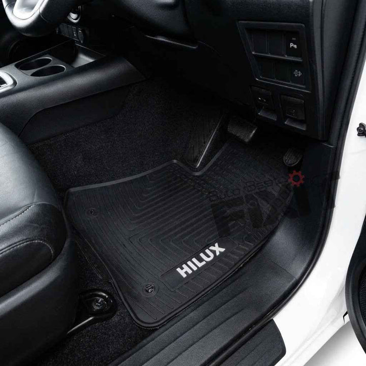 Toyota Hilux (2022-Present) Custom Fit Latex Car Floor Mats - Lite | Waterproof & Anti-Skid | Lite – Close-Up Detail