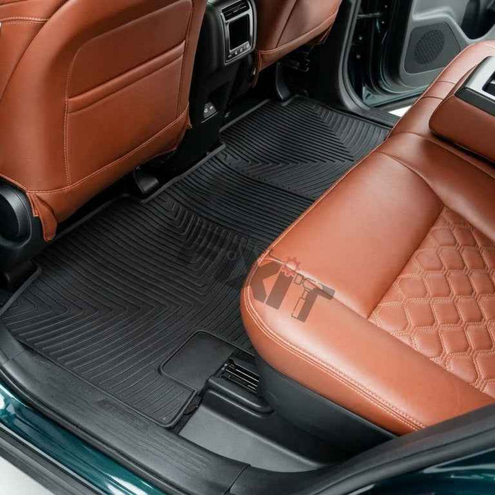 Toyota Innova Hycross (2022-Present) Custom Fit Latex Car Floor Mats - Lite | Waterproof & Anti-Skid | Lite – Close-Up Detail