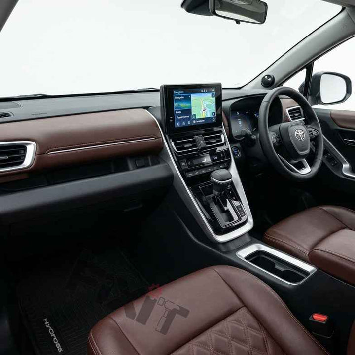 Toyota Innova Hycross (2022-Present) Custom Fit Latex Car Floor Mats - Lite | Waterproof & Anti-Skid | Lite – Fitment View