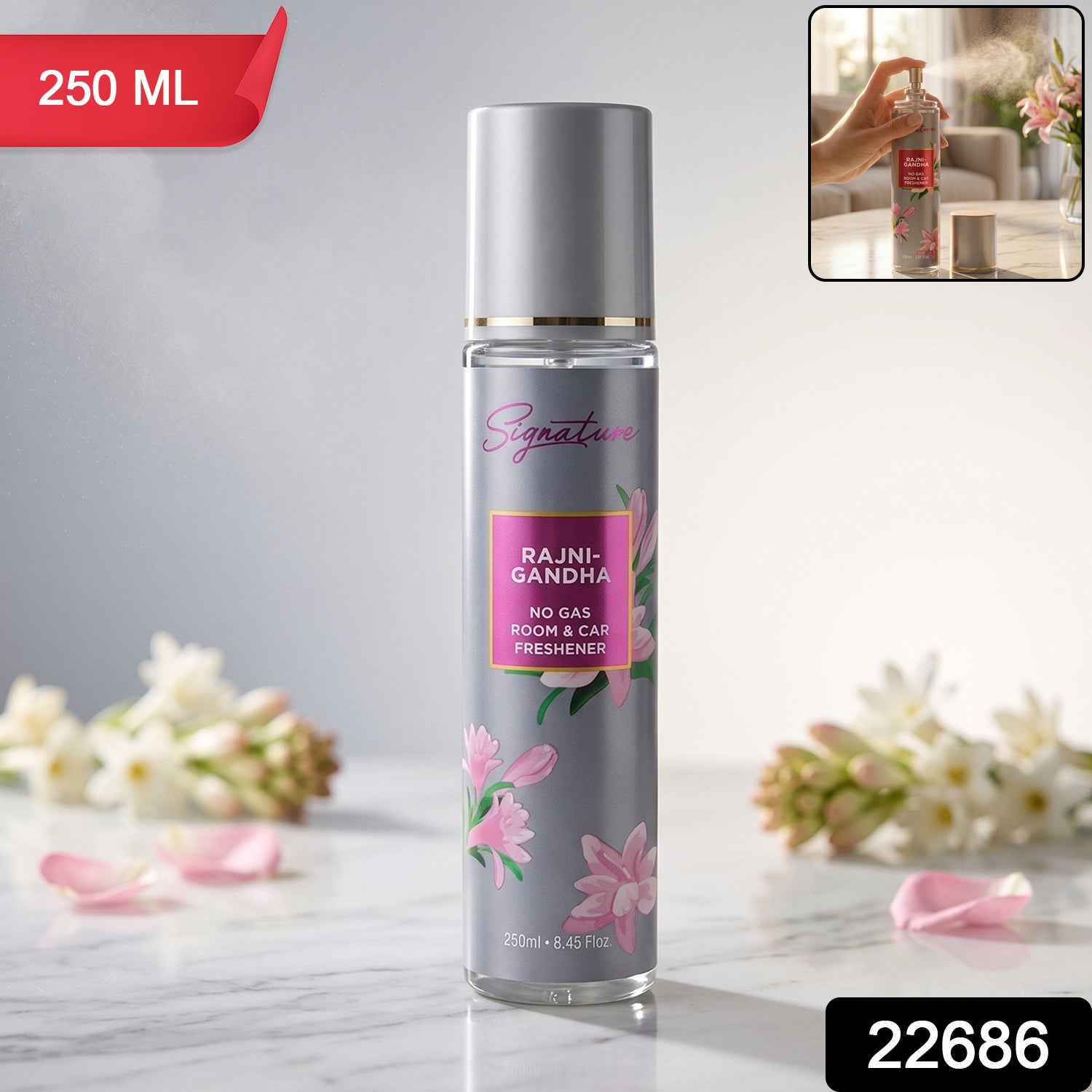Signature Rajnigandha Room Amp Car Freshener Spray 250 Ml