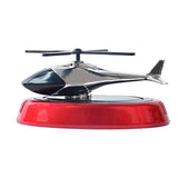 Solar-powered Rotating Helicopter Car Air Freshener with Essential Oil Diffuser